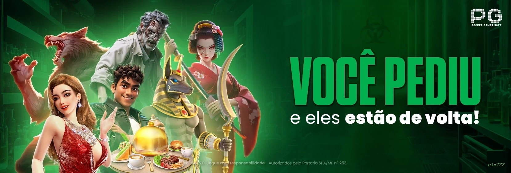 Imagem promocional do aplicativo mobile da cio777